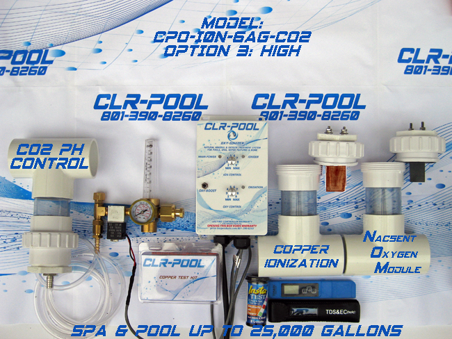 chemical free pool system cpo-ion-6ag-co2